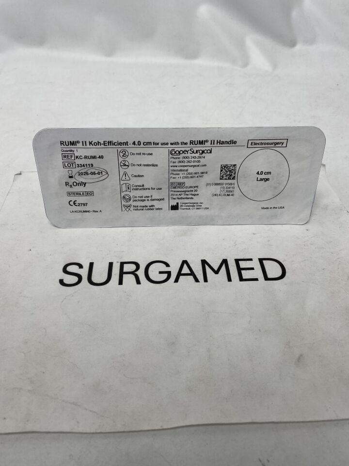 KC-RUMI-40 - COOPER SURGICAL - Rumi II Koh-Efficient System, 4 cm Size, Large, (EA)