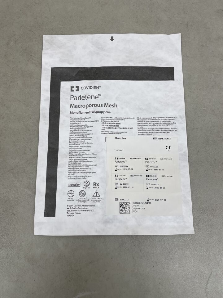 PPMK1106X3 - COVIDIEN - Parietene Macroporous Keyhole Mesh 11cm x 6cm, (EA)