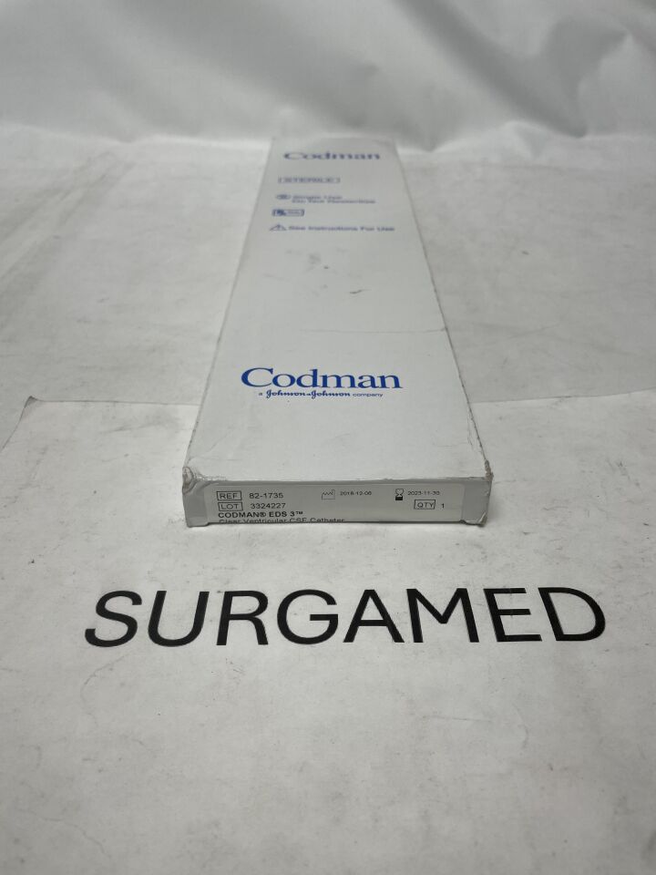 82-1735 - CODMAN - EVD Standard Clear Ventricular Catheter Set - 1.5mm, (BX)