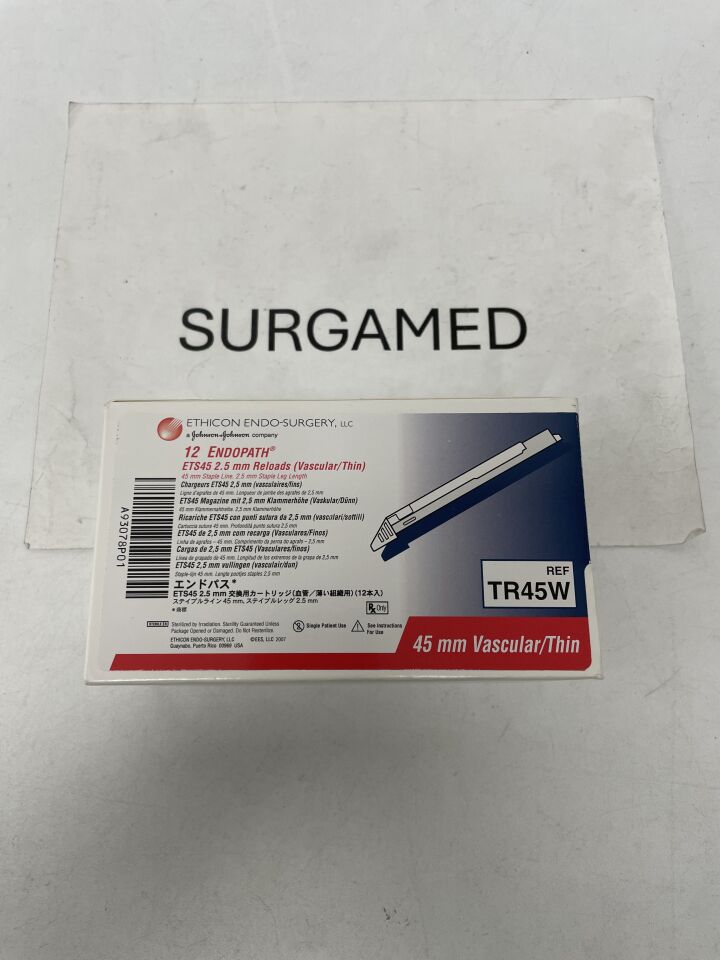 TR45W - ETHICON - Endopath ETS Articulating Linear Cutter Reloads, 45 mm, White, (BX)