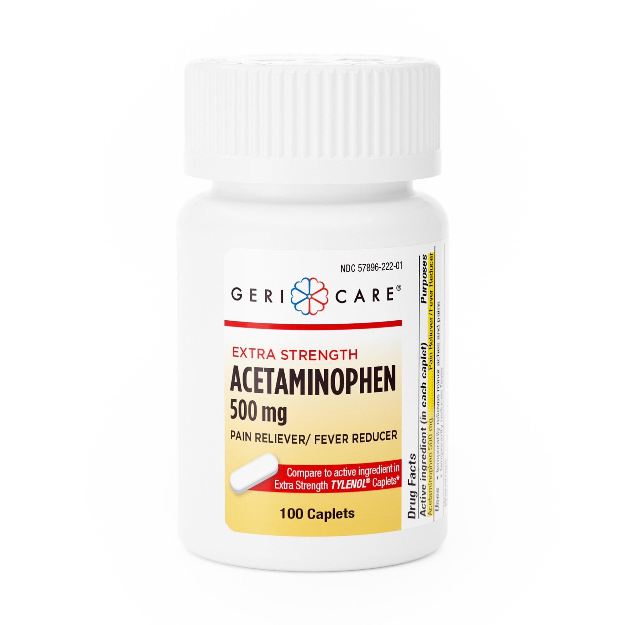 633775 - Geri-Care - Geri-Care Pain Relief 500 mg Strength Acetaminophen Caplet , 221-01-GCP, Case of 12, (CS)