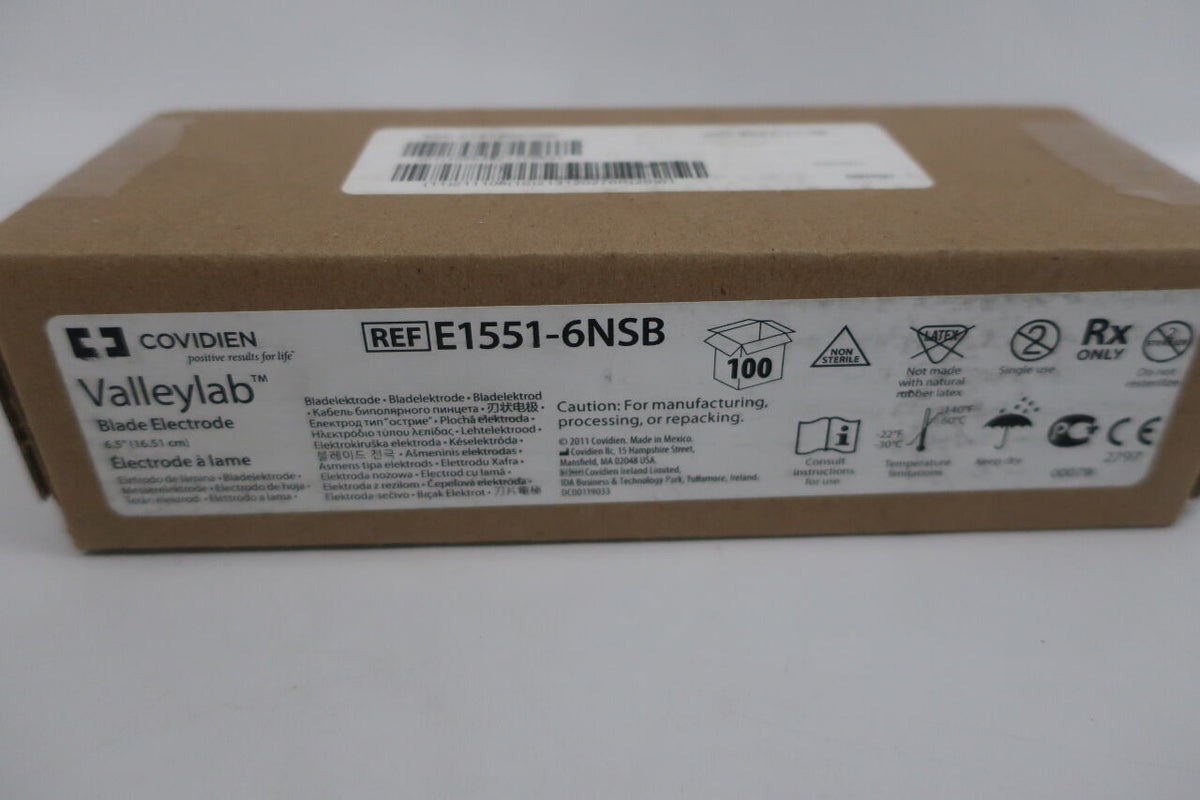 E1551-6NSB - COVIDIEN - Blade Electrode;Caution: For manufacturing, processing, or repacking., (BX/100)