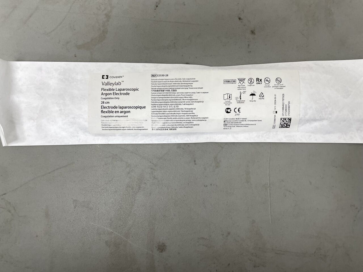 E3530-28 - COVIDIEN - Valleylab Flexible Laparoscopic Argon Electrode, Coagulation Only, 28cm, (EA)