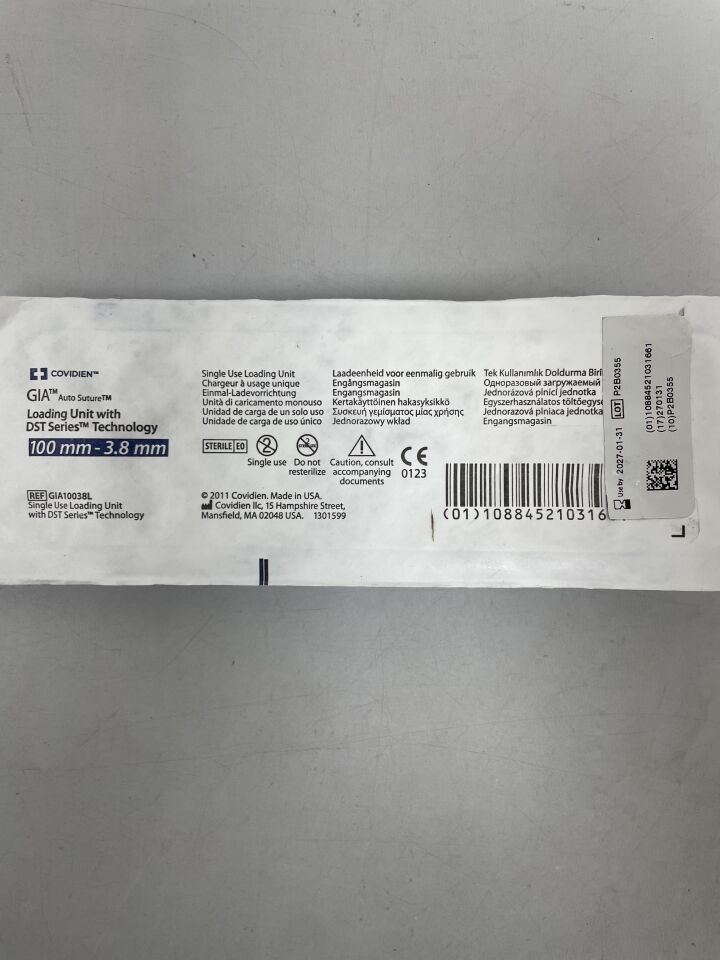 GIA10038L - COVIDIEN - GIA 100-3.8mm Reload, (EA)