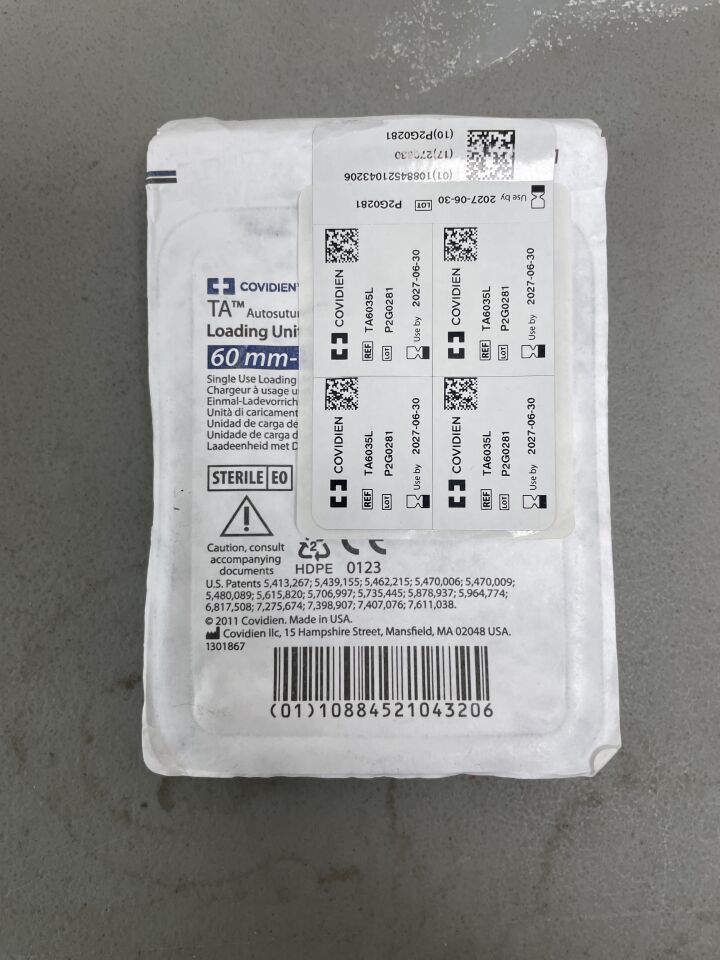 TA6035L - COVIDIEN - Loading Unit with DST Series Technology 60MM-3.5MM, (EA)