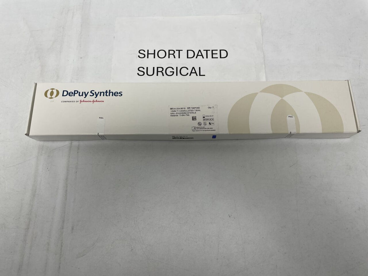 04.004.661S - DEPUY SYNTHES - Cannulated Expert Tibial Nail, Light Green, 12 dia. x 405 mm Length, Sterile, (BX)