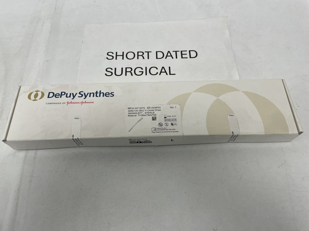 04.037.927S - DEPUY SYNTHES - 9MM/125 Deg Ti Cann Tfna 360MM/LEFT - Sterile, (BX)