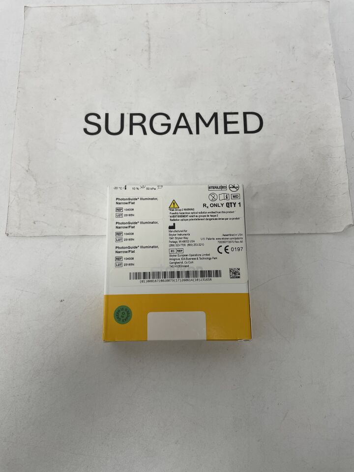 104008 - STRYKER - Invuity Photonguide Illuminator, Narrow/Flat, (BX)