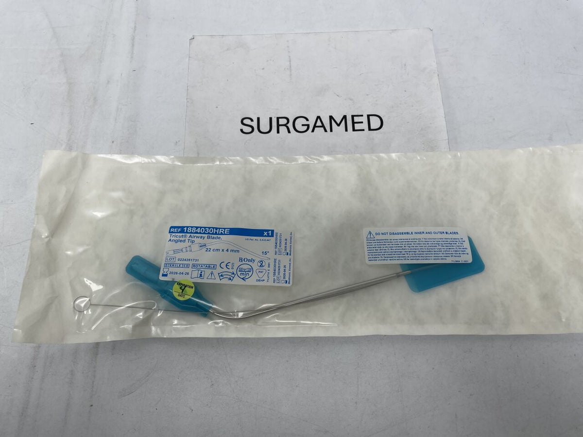 1884030HRE - MEDTRONIC - 4.0mm Rotatable Tricut Angle-Tip Laryngeal Blade: 22cm, (EA)