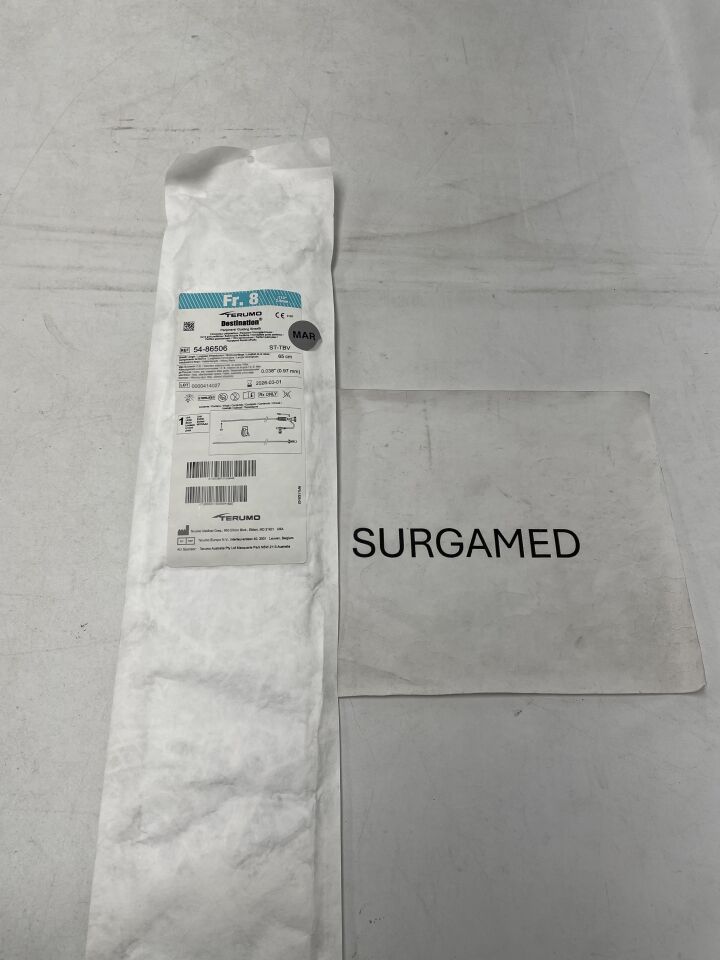 54-86506 - TERUMO - Destination Peripheral Guiding Sheath - ST-TBV - 8Fr x 65cm x .038" (L), (EA)