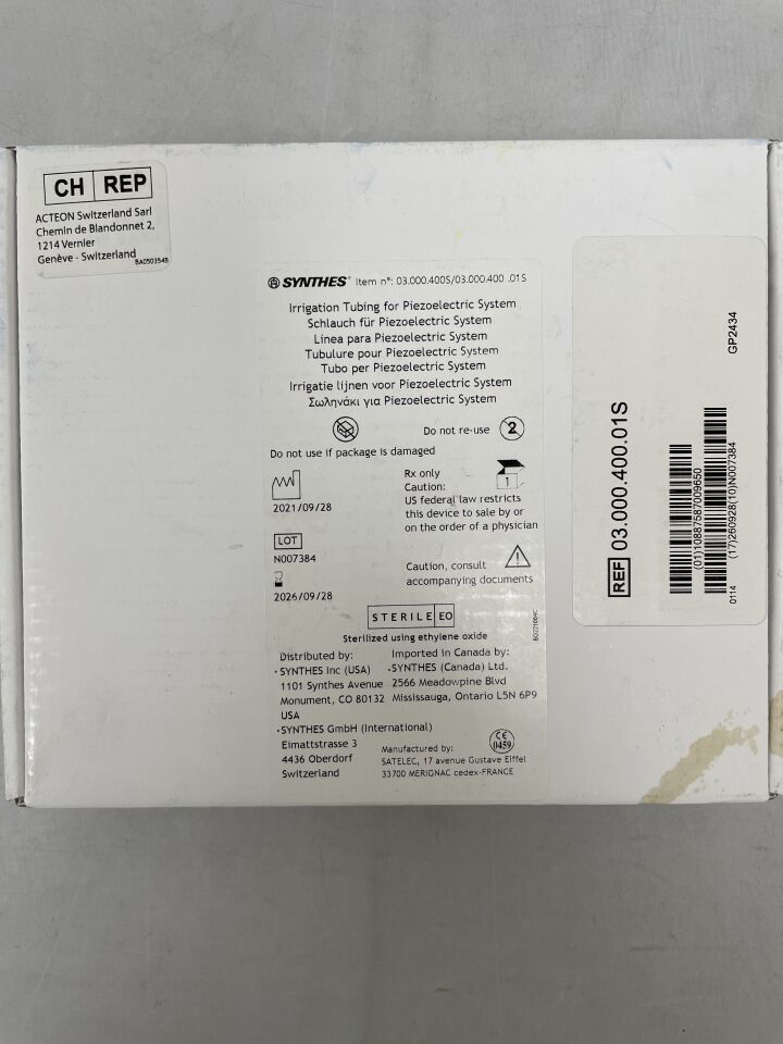03.000.400.01S - DEPUY SYNTHES - irrigation tubing for piezoelectric system, (EA)
