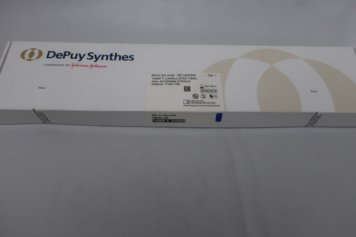 04.004.440S - DEPUY SYNTHES - 10mm ti cannulated tibial nail-ex/300mm-sterile, (BX)