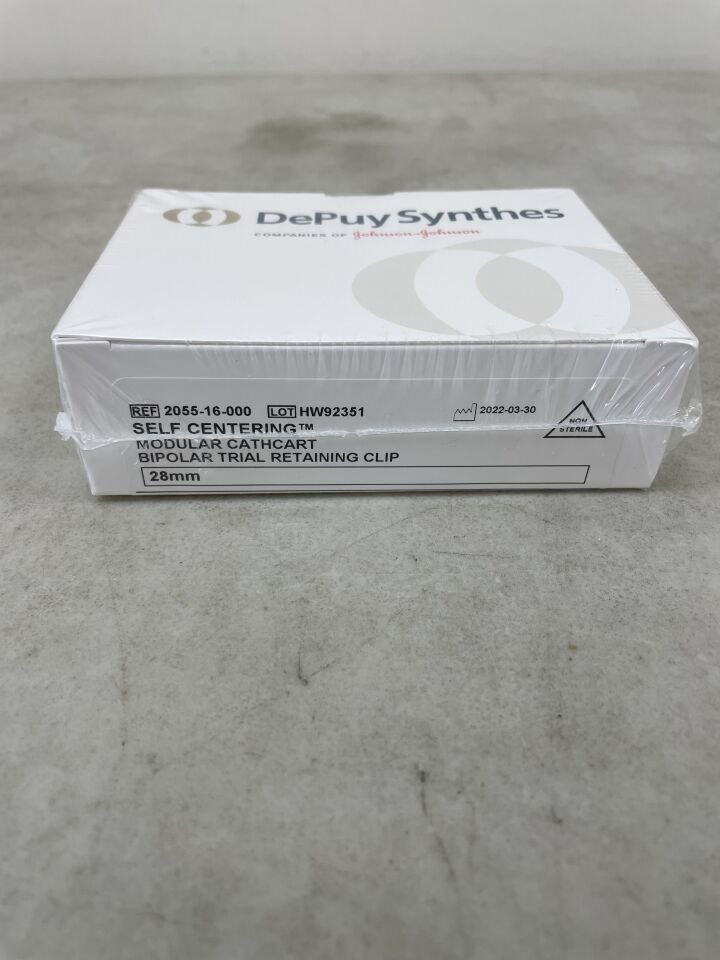 2055-16-000 - DEPUY SYNTHES - SELF CENTERING MODULAR CATHCART BIPOLAR TRIAL RETAINING CLIP, 28mm, (BX)