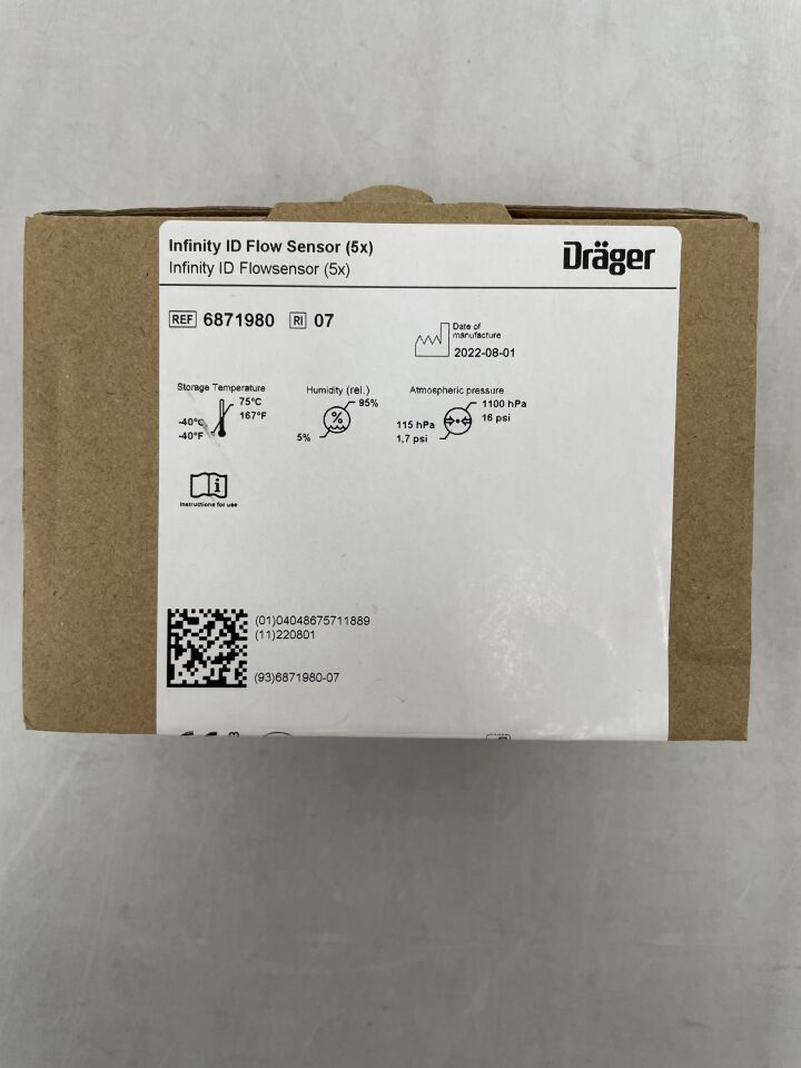 6871980 - DRAEGER - Infinity ID Flow Sensor - Infinity ID Flow Sensor, (BX/5)