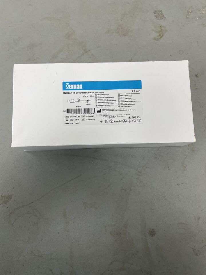 DHD20P/OFF - EMAX - High Pressure In-deflation Device, 40 ATM, 20mL, (BX)