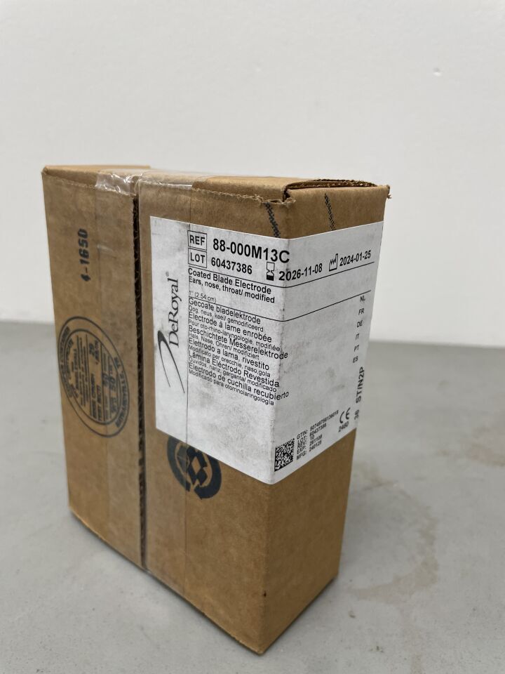 88-000M13C - DEROYAL - PTFE Coated ENT / Modified 1" Blade Electrodeรฏยฟยฝ, (BX/25)