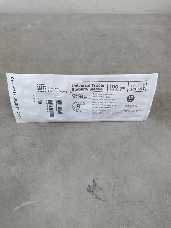 2CB12LT - ETHICON - Endopath Xcel Stability Sleeve Dilating Trocar, 12 dia. x 100 mm L Shaft, (EA)