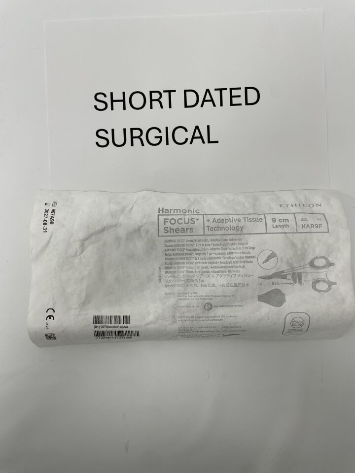 HAR9F - ETHICON - Ultrasonic Scalpel with Adaptive Tissue Technology 9cm Length, (EA)
