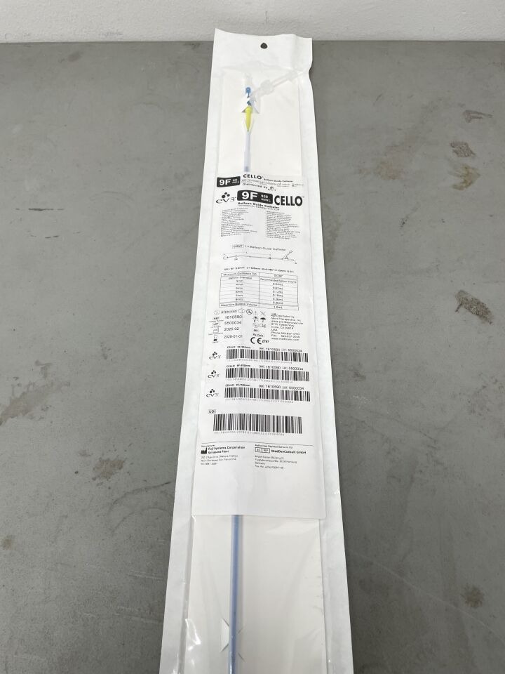 1610590 - EV3 - CELLO Balloon Guide Catheter- 9Fr x 920mm (Guide Catheter Only), (EA)