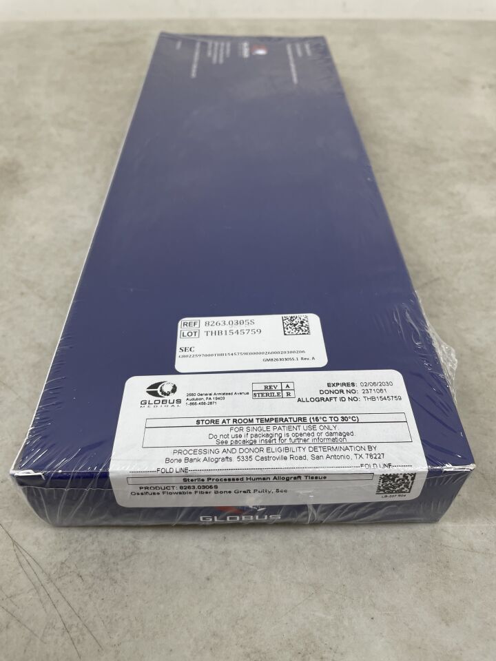 8263.0305S - GLOBUS MEDICAL - Ossifuse HSA Fiber Bone Graft Flowable, 5cc, (BX)
