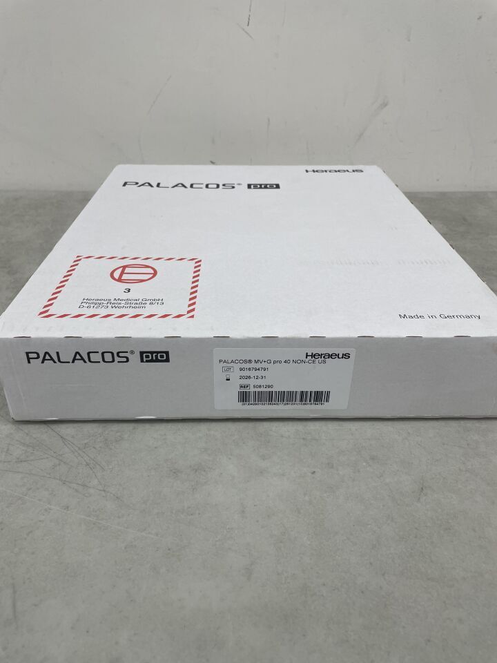 5081290 - HERAEUS MEDICAL - Palacos MV+G Pro Radiopaque Bone Cement 40g, (BX)