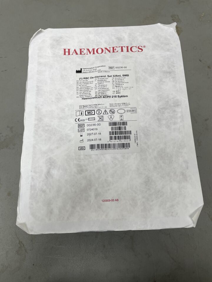 00236-00 - HAEMONETICS - RBC DE-Glycerol Set 325mL BMB, (EA)