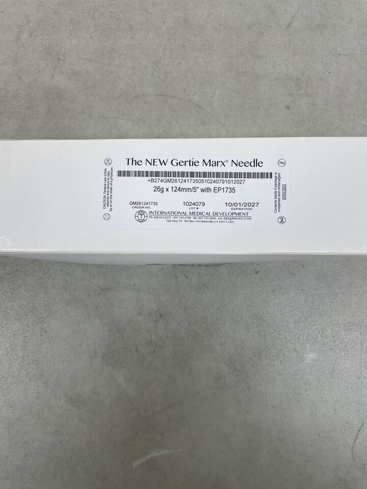 GM261241735 - IMD INTERNATIONAL MEDICAL DEVELOPMENT - Gertie Marx Needle Set CSE, 17G x 3.5" Epidermal Needle, 26G x 5" Spinal Needle, (BX/10)