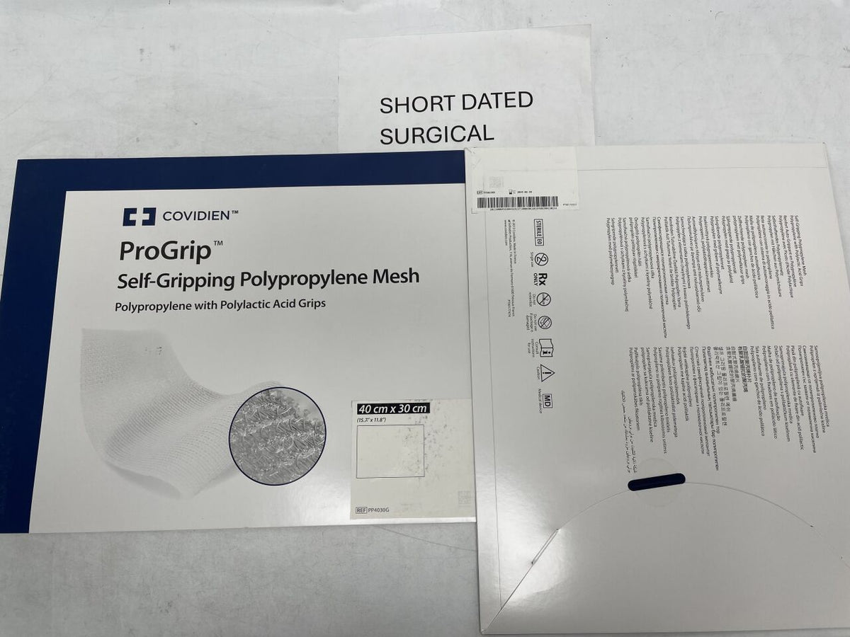 PP4030G - COVIDIEN - ProGrip Self-Gripping Polypropylene Mesh, Rectangle - 40cm x 30cm, (BX)