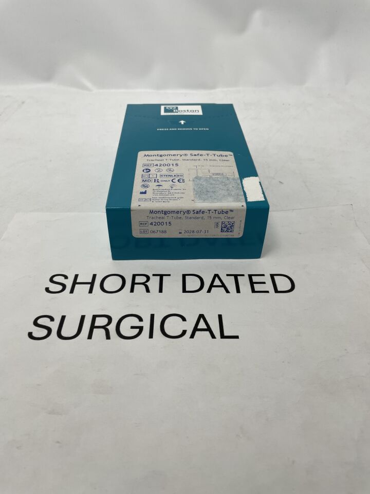 420015 - BOSTON MEDICAL - Montgomery Safe-T-Tube, Standard 15mm, Clear, (BX)