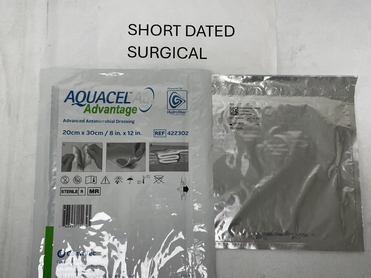 422302 - CONVATEC - Aquacel AG Advantage Hydrofiber Dressing - 20 x 30cm, (EA)