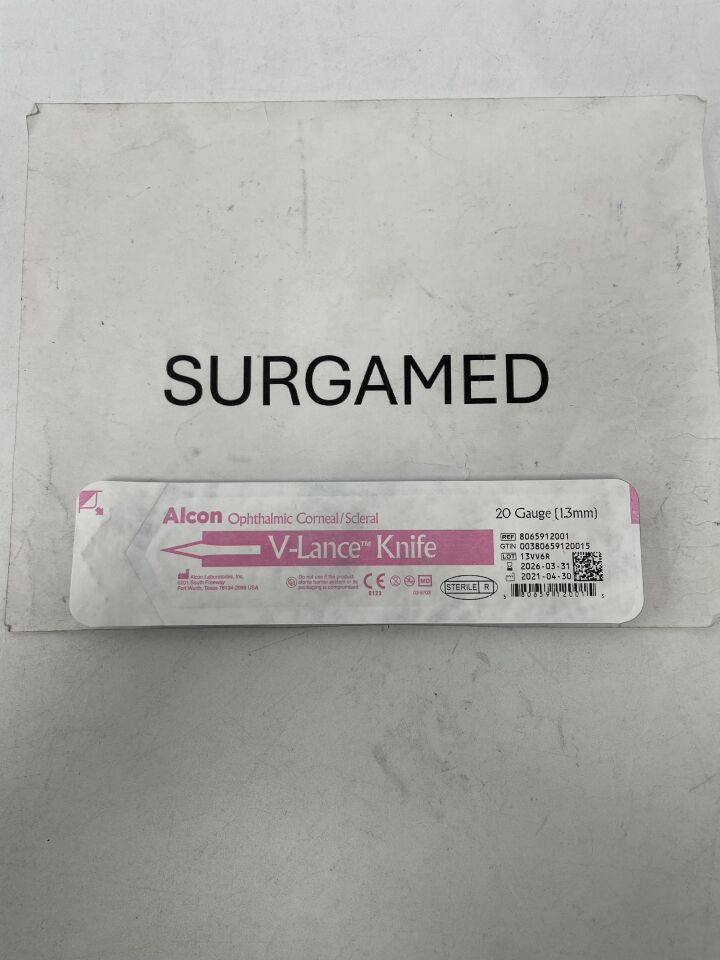 8065912001 - ALCON - Ophthalmic Corneal/Scleral V-Lance Knife, 20G, (EA)