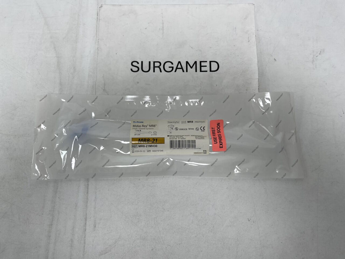 MR8-21MH30 - MEDTRONIC - Midas Rex MR8 High-Speed Surgical Tool, Match Head Fluted Cutting Burr, 21cm x 3mm, (EA)