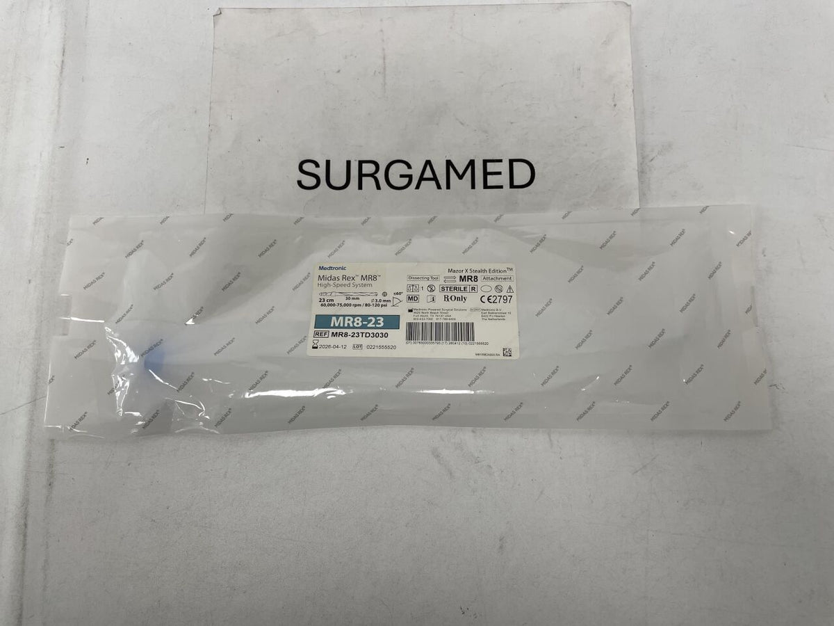 MR8-23TD3030 - MEDTRONIC - Midas Rex MR8 High-Speed Surgical Tool, Twist Drill, Mazor X Stealth Edition, 23cm, 3mm x 30mm Depth, (EA)