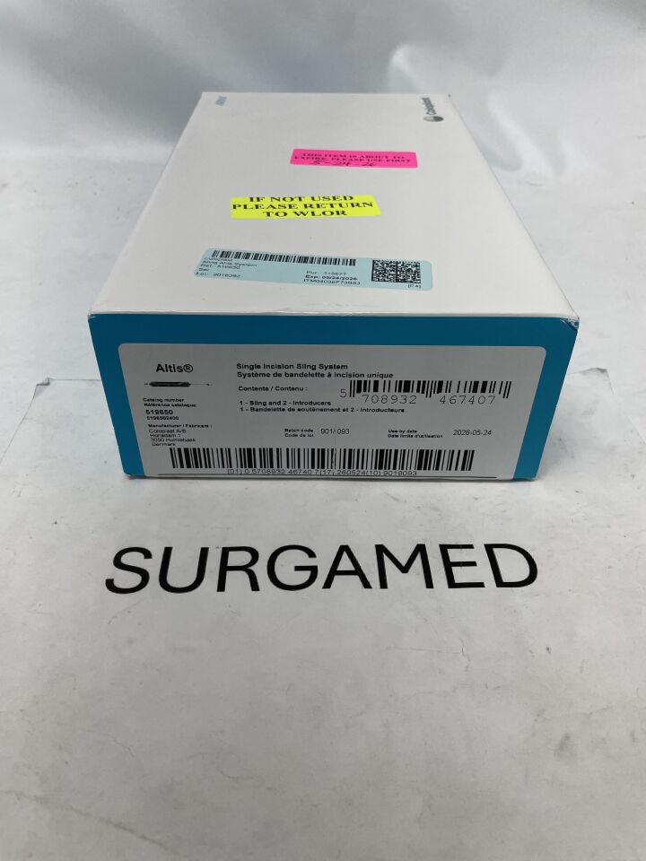 519650 - COLOPLAST - Altis Single Incision Sling System, (BX)