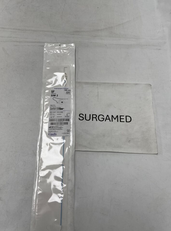 532-502 - CORDIS - Super Torque Diagnostic Catheter - Sim 2 - 5Fr x .035 (L), (EA)