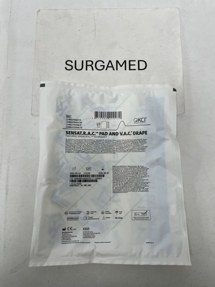 M8275067 - KCI - SensaT.R.A.C. Pad And V.A.C. Drape, (EA)