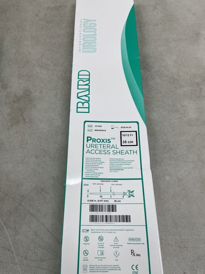 231035 - BARD - proxis ureteral access sheath 10/12f x 35cm, (BX/1)