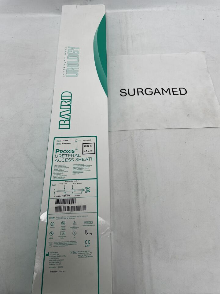 231045 - BARD - Proxis Ureteral Access Sheath 10/12F x 45cm, (BX/1)