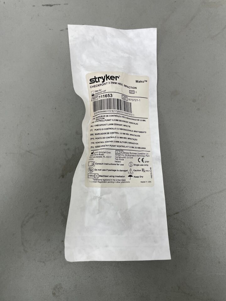 111653 - STRYKER - MAKO Checkpoint 3.5mm HEX Impaction, (EA)