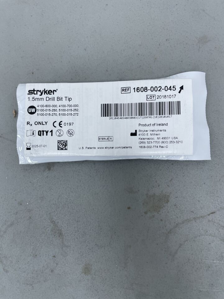 1608-002-045 - STRYKER - Drill Tip: 1.5mm, (EA)