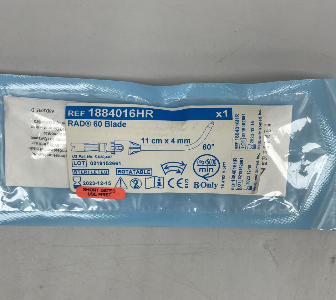 1884016HR - MEDTRONIC - 4.0mm RAD 60 Rotatable Curved Sinus Blade, 11cm, (EA)