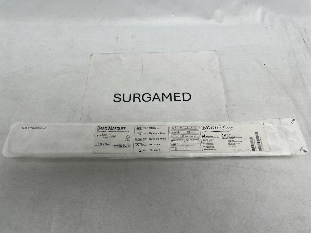 MQK1413 - BARD - Marquee Disposable Core Biopsy - 14G x 10cm, (EA)