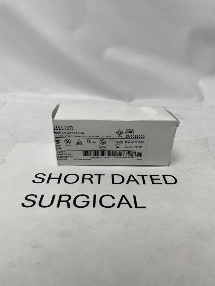 EN0066000 - BARD - Nasogastric Sump Tubes Suction Connector, (BX/10)