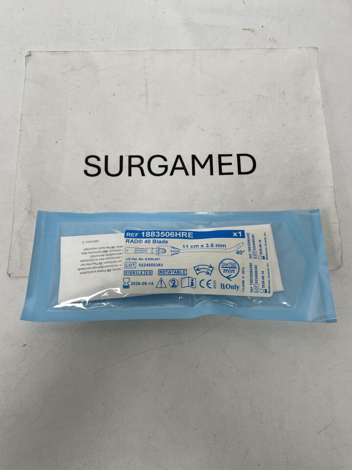 1883506HRE - MEDTRONIC - 3.5mm RAD 40 Rotatable Curved Sinus Blade, 11cm, (EA)