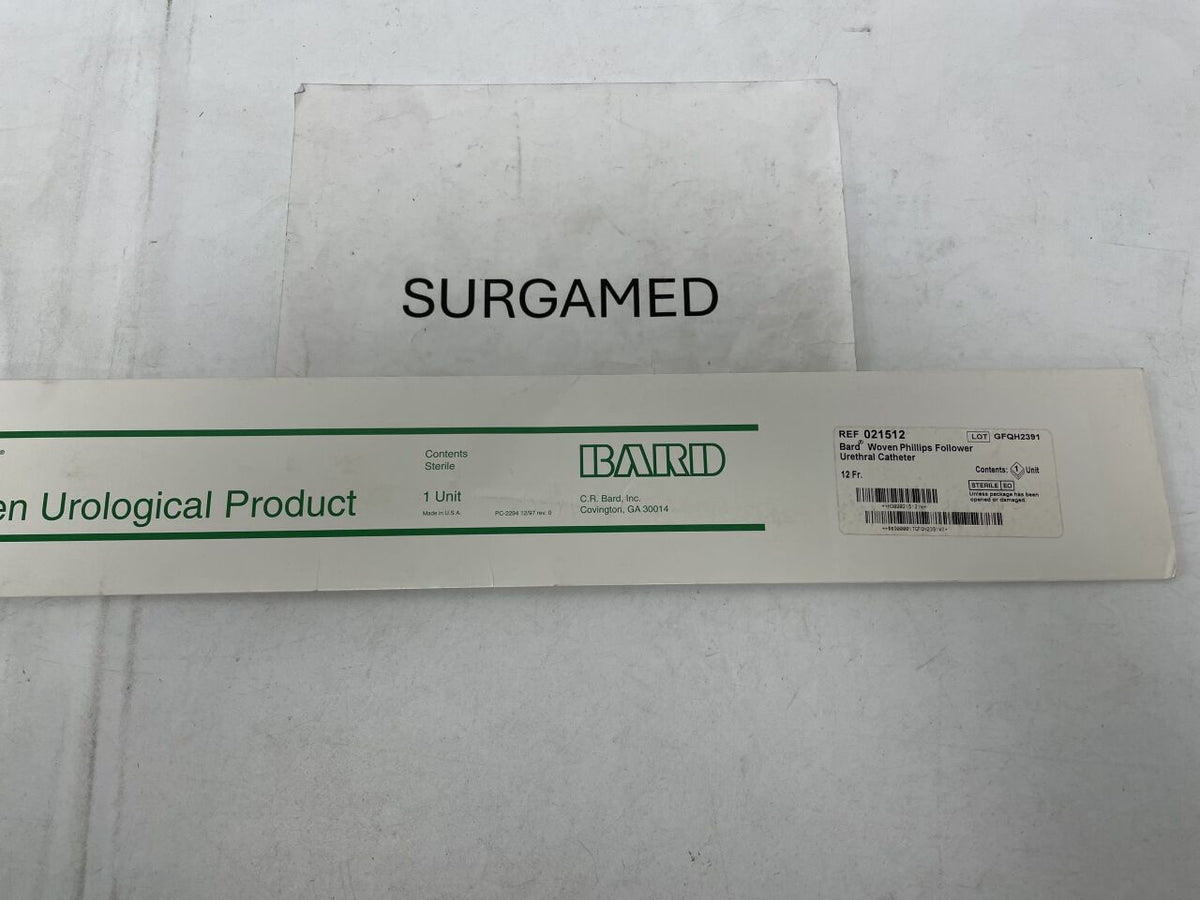 021512 - BARD - Woven Phillips Follower Urethral Catheter -12Fr, (BX/1)