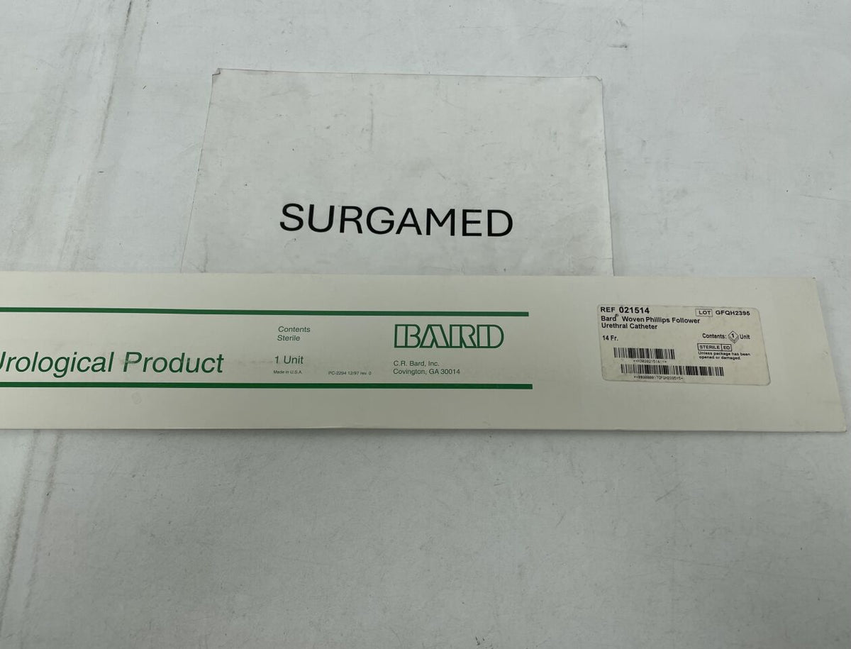 021514 - BARD - Woven Phillips Follower Urethral Catheter -14Fr, (BX/1)