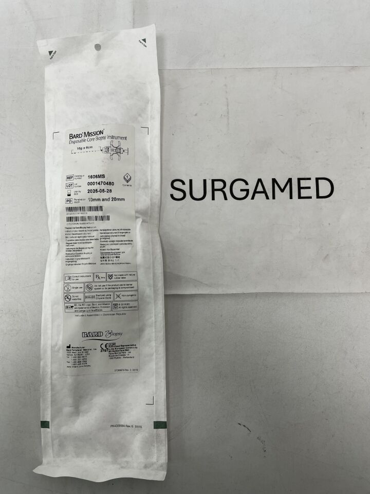 1606MS - BARD - Mission Core Biopsy Instrument Kit - 16G X 16cm, (EA)