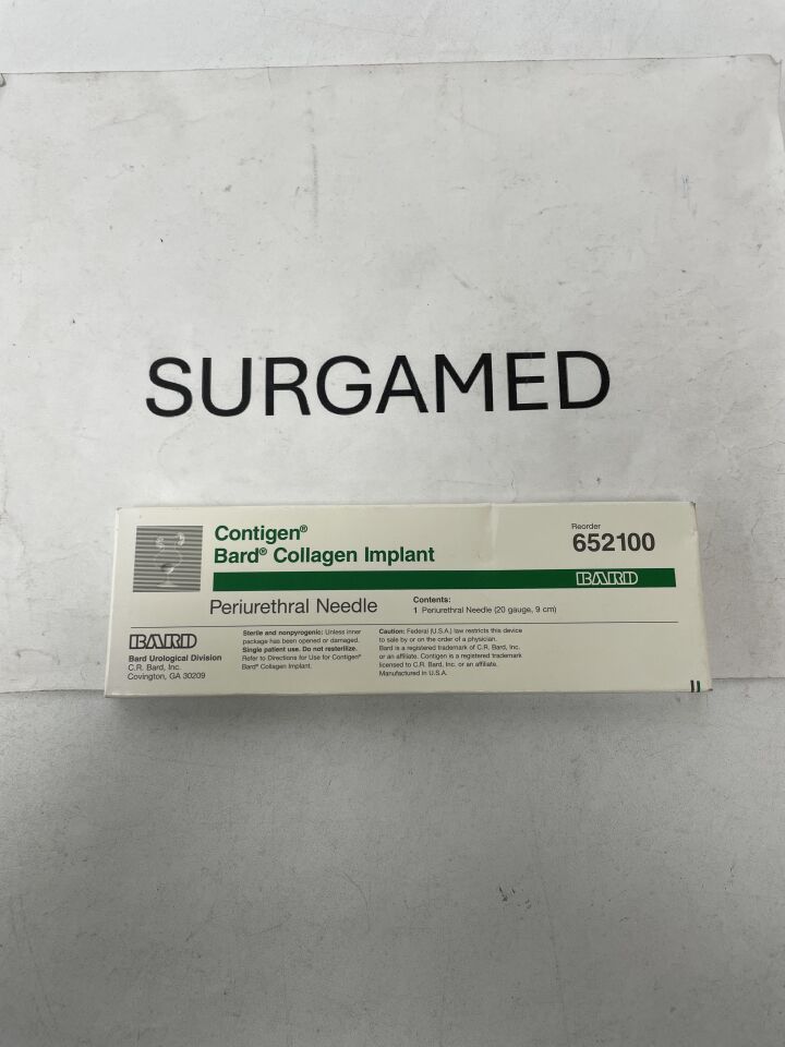 652100 - BARD - Contigen Collagen Implant Periurethral Needle - 20G x 9cm, (BX/1)