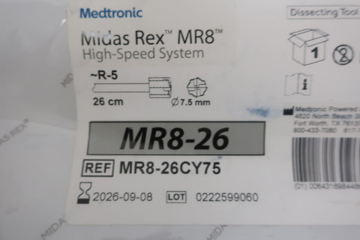 MR8-26CY75 - MEDTRONIC - Midas Rex Mr8, (EA)