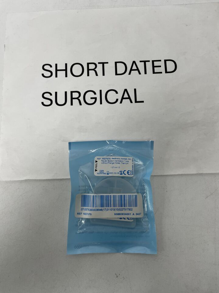 1027070 - MEDTRONIC - Reuter Bobbin Vent Tube- 1.14 Mm, (EA)